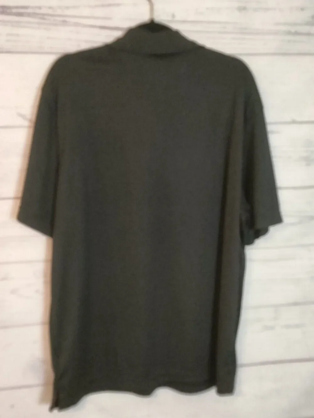 George Men's Black Polo with Contrasting Red Neck